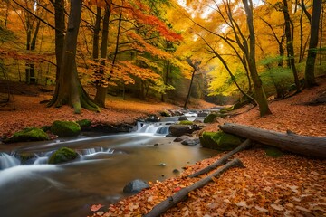 Wall Mural - autumn in the park