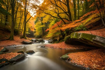 Wall Mural - autumn in the park