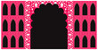 © Muhammad - Set of windows Beautiful Arch small and Big Design with Indian Rajasthani fort and Culture with CNC Cutting for Wedding Backdrop and other uses. Vector File.