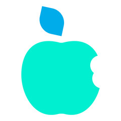 Wall Mural - Flat Apple icon