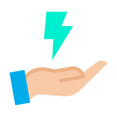 Poster - Flat  Hand Energy icon