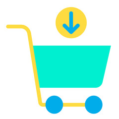 Poster - Flat Medicine Cart icon