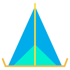 Sticker - Flat Tent icon