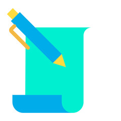 Poster - Flat Writing icon