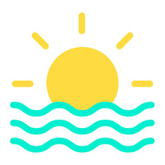 Poster - Flat Sunset icon