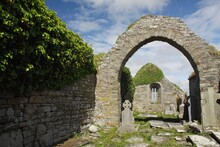 Kilmacreehy Church Ruins Near Liscannor In Munster Region; County Clare, Ireland