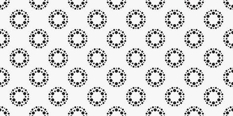 Poster - Polka dots are made from small dots that organize the rings that make up the polka dots.