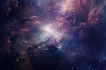 nebula and galaxies in space, abstract cosmos background