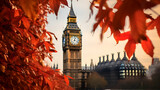 Fototapeta Londyn - big ben clock tower city