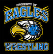 © EarlFergusonClipart - property of eagles wrestling with mascot wearing headgear for school, college or league sports