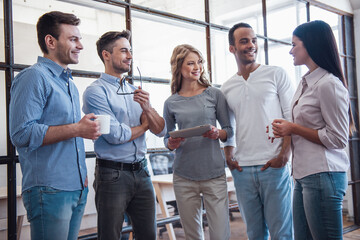 Canvas Print - Successful business team