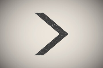Poster - arrow, right, navigation icon vector illustration in stamp style