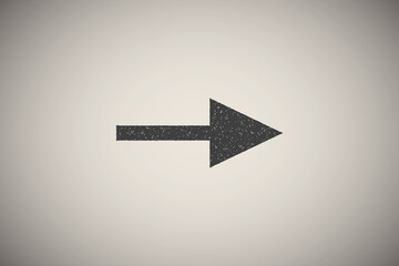 Poster - arrow, right, navigation icon vector illustration in stamp style