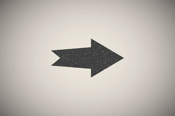 Poster - arrow, right, navigation icon vector illustration in stamp style