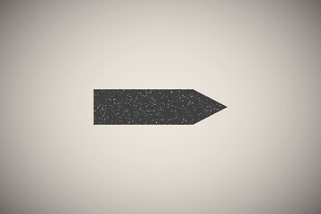 Poster - arrow, right, navigation icon vector illustration in stamp style