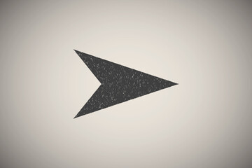 Poster - arrow, right, navigation icon vector illustration in stamp style