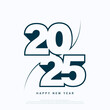 2025 Happy New Year Background Design.
