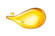 Oil drops. Serum droplet with air bubbles on white background