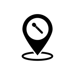 makeup location pin icon