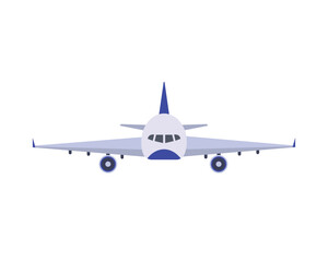 Wall Mural - airplane flying travel front view