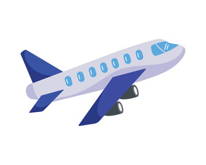 Sticker - airplane flying travel side view