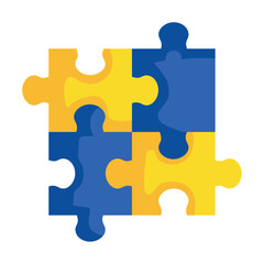 Sticker - down syndrome puzzles