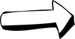 minimalist handdrawn vector arrow svg