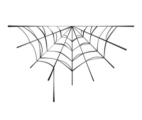 Canvas Print - halloween spiderweb isolated