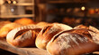 © Uwe - close up of a bakery shelf, with blurred background