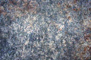 Wall Mural - Rusty metal texture. Corrosion background. White peeling paint. Grunge rust on metal. Cracked paint pattern. Corroded iron surface. Grainy metal texture. Scratched iron surface. Rusty noise background