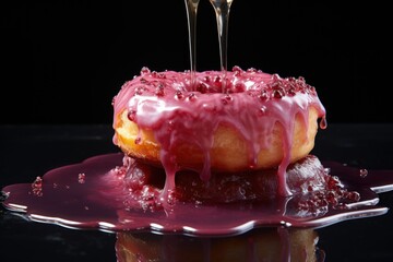 Sticker - jelly-squeezing process into a cooled donut