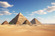 egyptian pyramids desert background