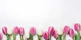 Fototapeta Tulipany - Abstract floral background, generative ai