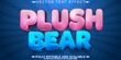 © QuillArtistry - Editable text effect plush, 3d toy and fluffy font style