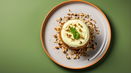 Wall Mural - carrot cake with walnut