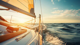 Blue water sea ocean ship vacation sailboat lifestyle boating sail travel sport yacht