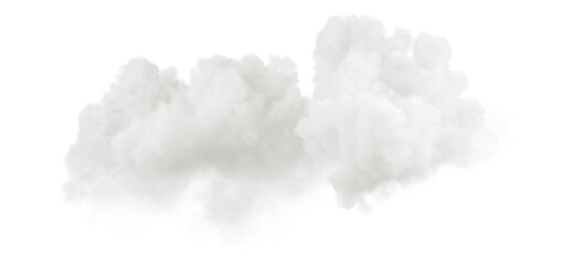 Aufkleber - Stratosphere white clouds realistic cutout transparent backgrounds 3d illustration png