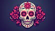 © Nicolas Swimmer - flat vector logo day of the dead
