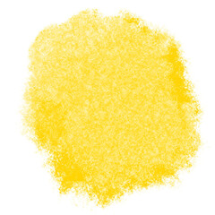 Poster - Yellow watercolor stain on a transparent background. Watercolor yellow paint for your design