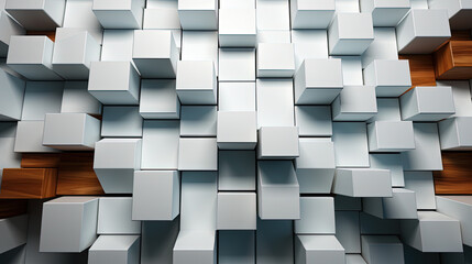 Wall Mural - Abstract of Geometric Mesh Cells White Hexagon Background