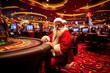santa claus gambling in casino