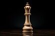 A chess piece on a plain background. Generative AI