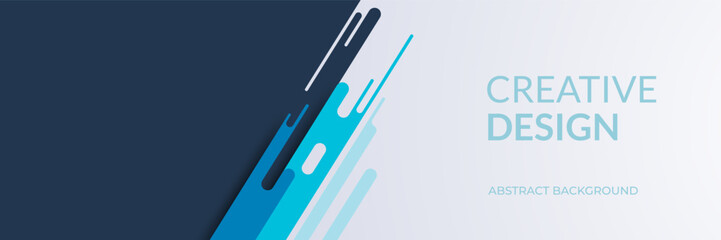 Fototapete - Vector abstract banner design web template.  geometric halftone pattern, vector abstract trendy graphic design.