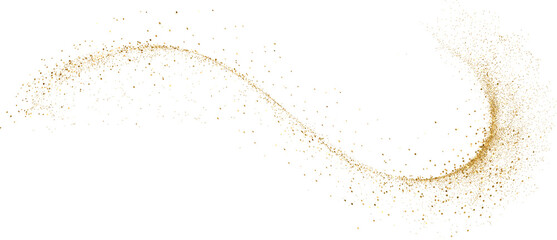 Poster - gold glitter shiny swirl