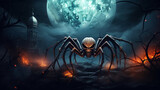 Fototapeta  - scary spider monster illustration