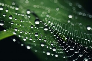 macro photographs of spiders and webs