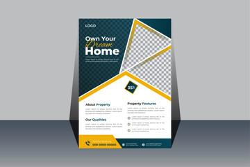 Wall Mural - Real State Business Flyer Design, Home Selling Advertisement