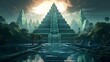 Chichen Itza is a vision of the future beautiful image Ai generated art