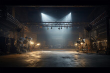 Studio Lights Backstage Scene Detailed Dark Lightings