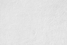 White Stucco Concrete Wall Texture Background, Suitable For Backdrop And Mockup.